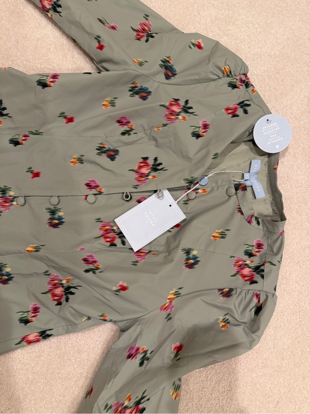 Hill House Lucienne Floral Button-Front Maxi Dress - Picture 3 of 5